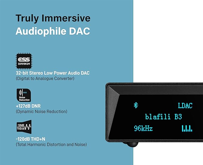 blafili B3 Professional XLR Bluetooth v5.1 Music Receiver, LDAC & aptX HD - Image 5