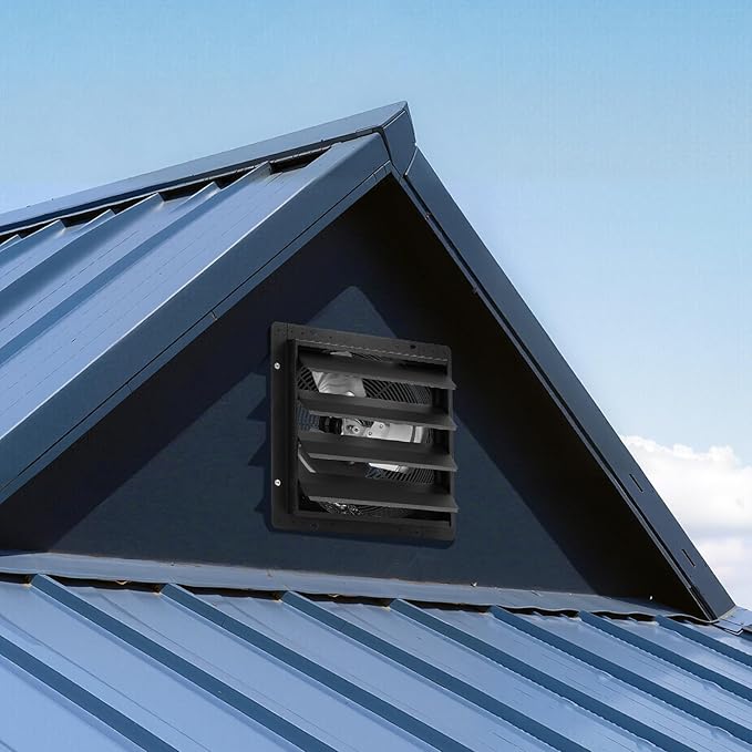 VEVOR 14 inch Shutter Exhaust Fan, Wall Mounted Attic Vent Fan - Image 8