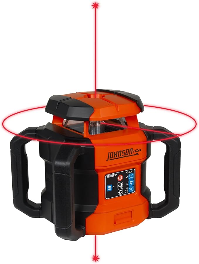 Johnson Level & Tool JRT300-RDHV-K Self-Leveling Red Dual Slope Rotary Laser Kit - Image 3