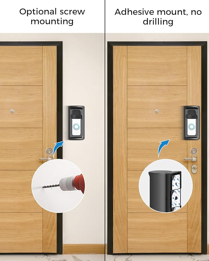 KMOUANTS Adjustable 360° Degree Doorbell Angle Mount Compatible - Image 4