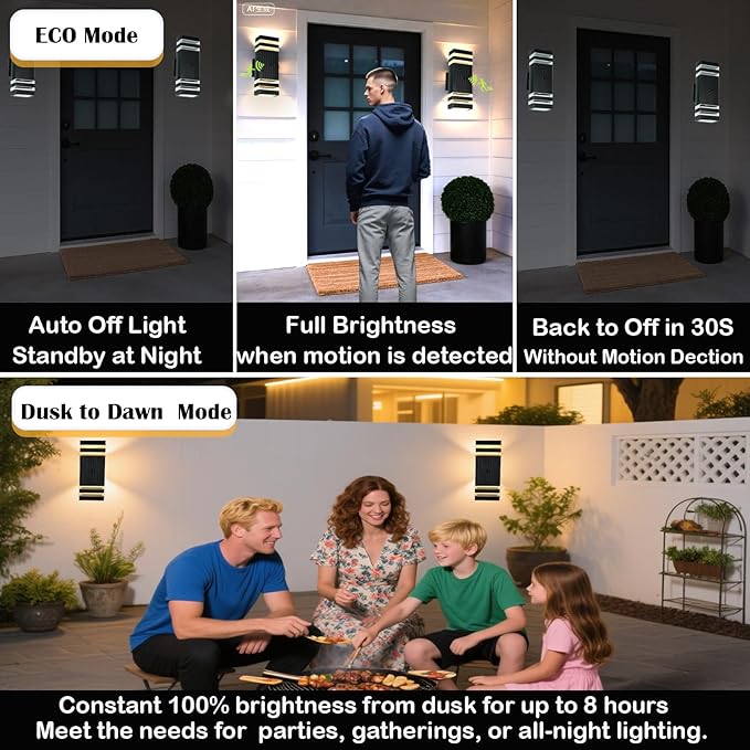 iYogaled Dusk to Dawn Motion Sensor Porch Light - Image 3