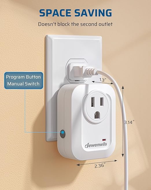 DEWENWILS Wireless Remote Wall Switch and Outlet, No Wiring, On Off Power Plug - Image 6