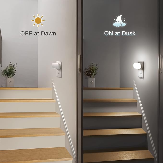 DORESshop Night Lights Plug into Wall Daylight White, Cute Dimmable Led Night - Image 2