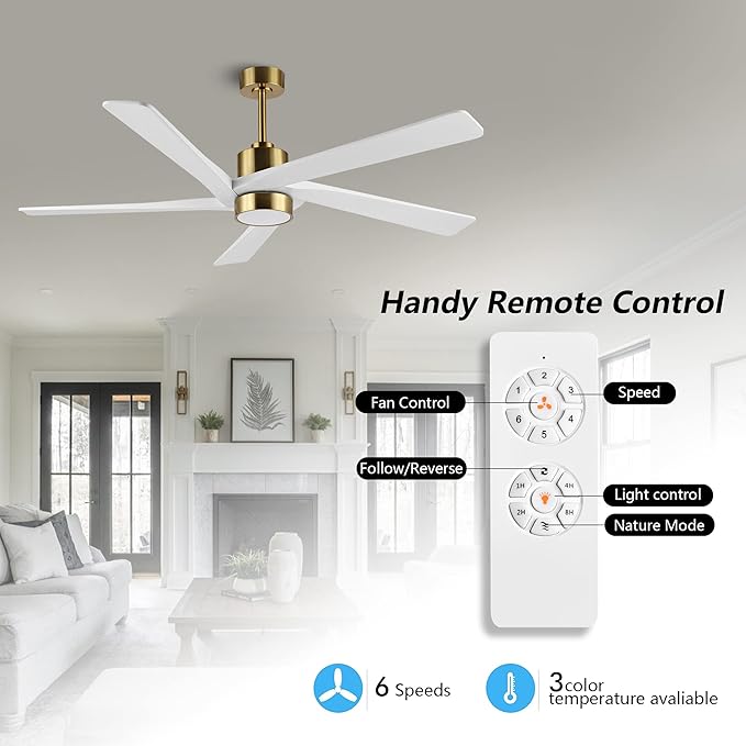 WINGBO 72 Inch DC Ceiling Fan - Image 3