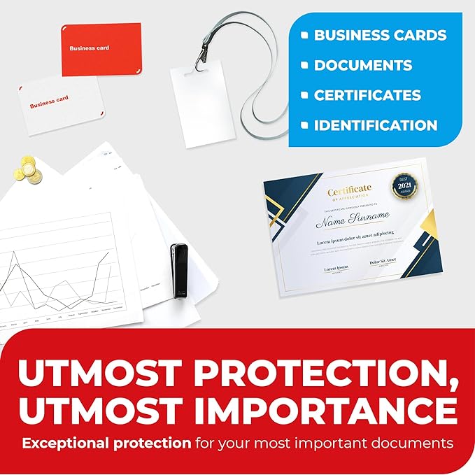3MIL Thermal Laminating Sheets Photo, ID Badge, and Business Card Sizes - Image 5