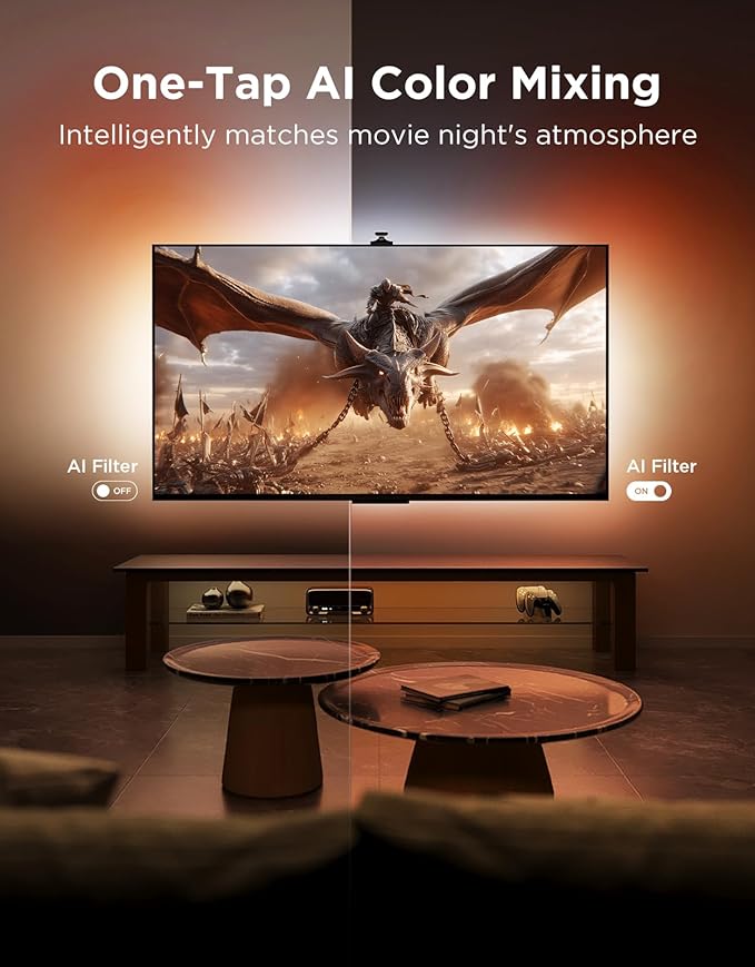 Govee TV Backlight 3 Pro with HDR Triple Camera, 16.4ft 5-in-1 RGBWWIC LED - Image 6