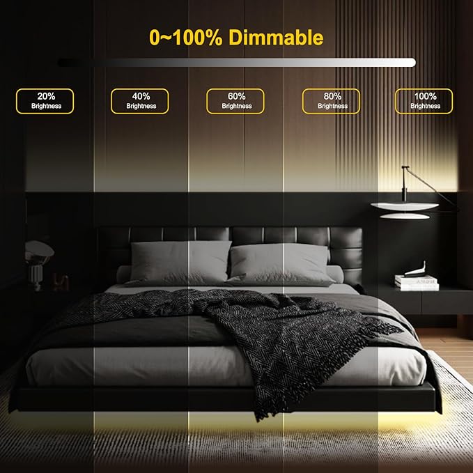Pandery COB LED Strip Light, CCT Dimmable Strips Light, 2700K-6500K, 32.8ft/10m - Image 6