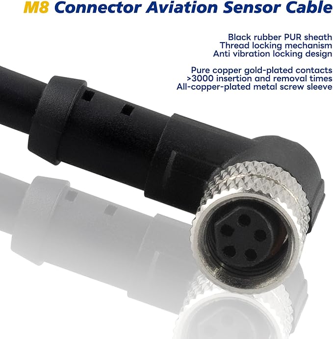 Lonlonty M8 Connector Aviation Sensor Cable - Image 6