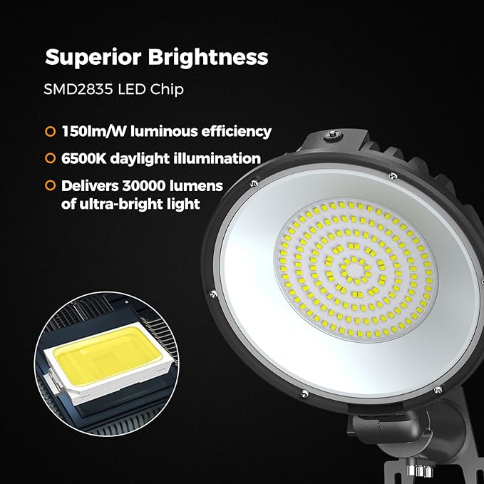 AIKVSXER 200W LED Barn Light 30000LM Dusk to Dawn Photocell LED Outdoor Area - Image 6