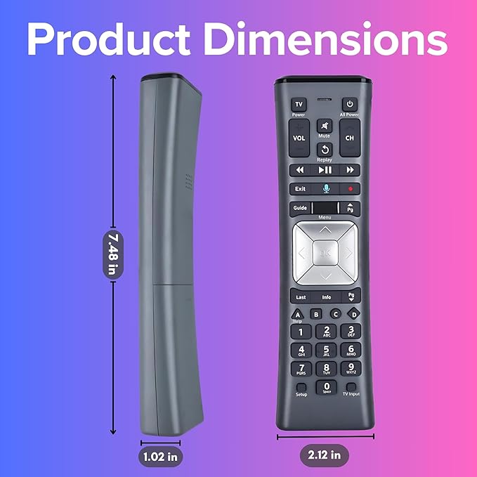 2 Pack XR11 Xfinity Remote Control Replacement – Universal IR/RF Remote - Image 6