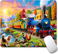 Train Square Mouse pad, Waterproof, Anti Slip Rubber Base, Computer Mouse pad by Goodsprout