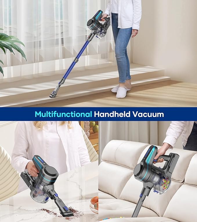 NADALY Cordless Vacuum Cleaner for Home, 500W 40KPA Stick Vacuum Cordless - Image 7