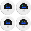 4-Pack, Smoke and Carbon Monoxide Detector, Smoke Detector Carbon Monoxide by Soewolit