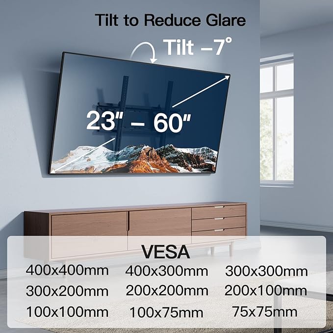 PERLESMITH Tilting TV Wall Mount Bracket Low Profile - Image 6
