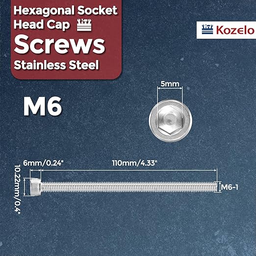 Kozelo 10pcs Socket Head Cap Screws - Image 2