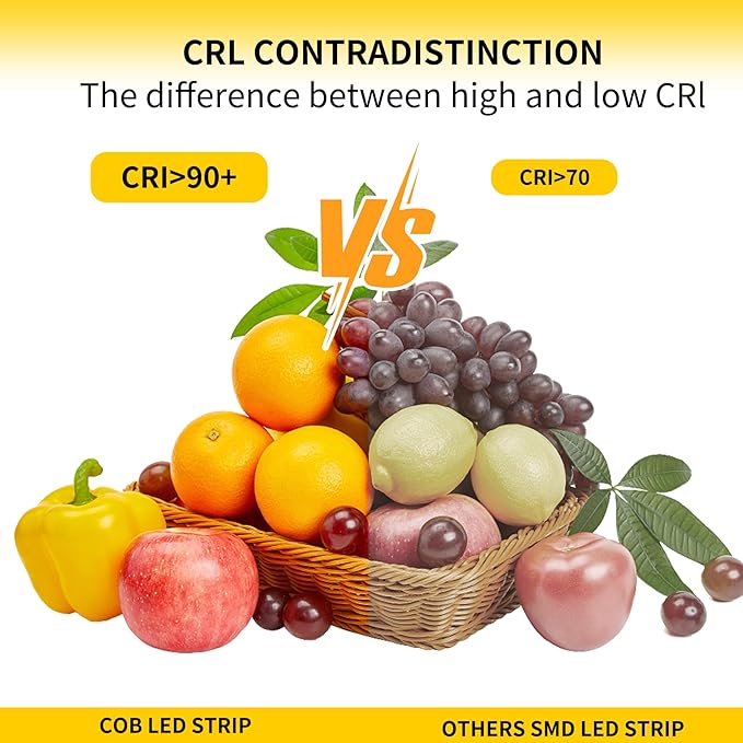 Pandery COB LED Strip Lights Natural White, 24V Dimmable led Light Strip KIT - Image 5