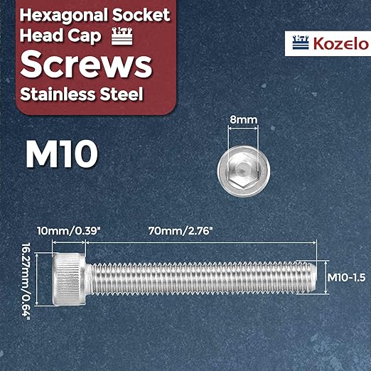 Kozelo 2pcs Socket Head Cap Screws - Image 2