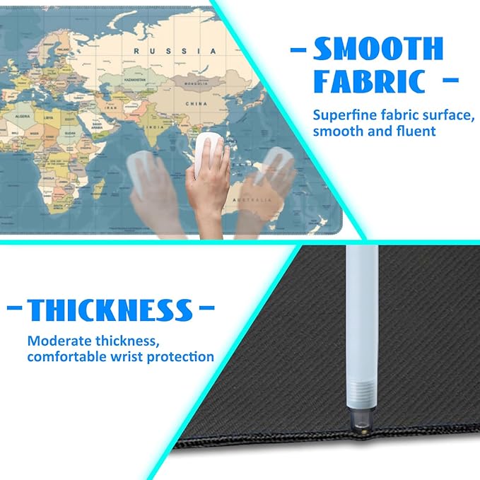Desk Mat, 35.4"x15.7" Big Mouse Pad - Image 5