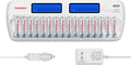 Tenergy TN438 16-Slot Smart Battery Charger by Tenergy