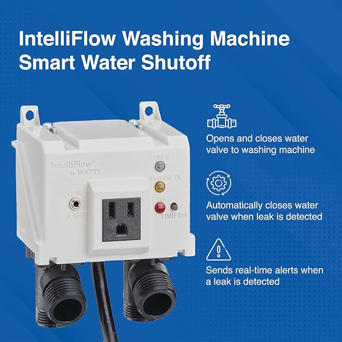 Watts A2C-SC-WB Series Intelliflow 1/2" Washing Machine Smart Water Shutoff - Image 3