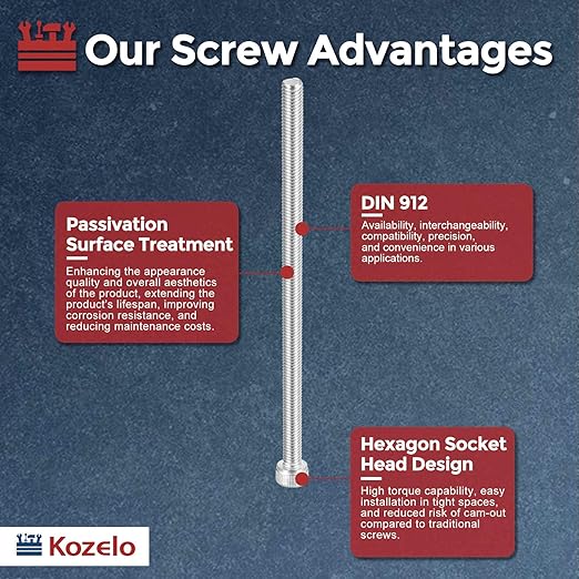 Kozelo 2pcs Socket Head Cap Screws - Image 3