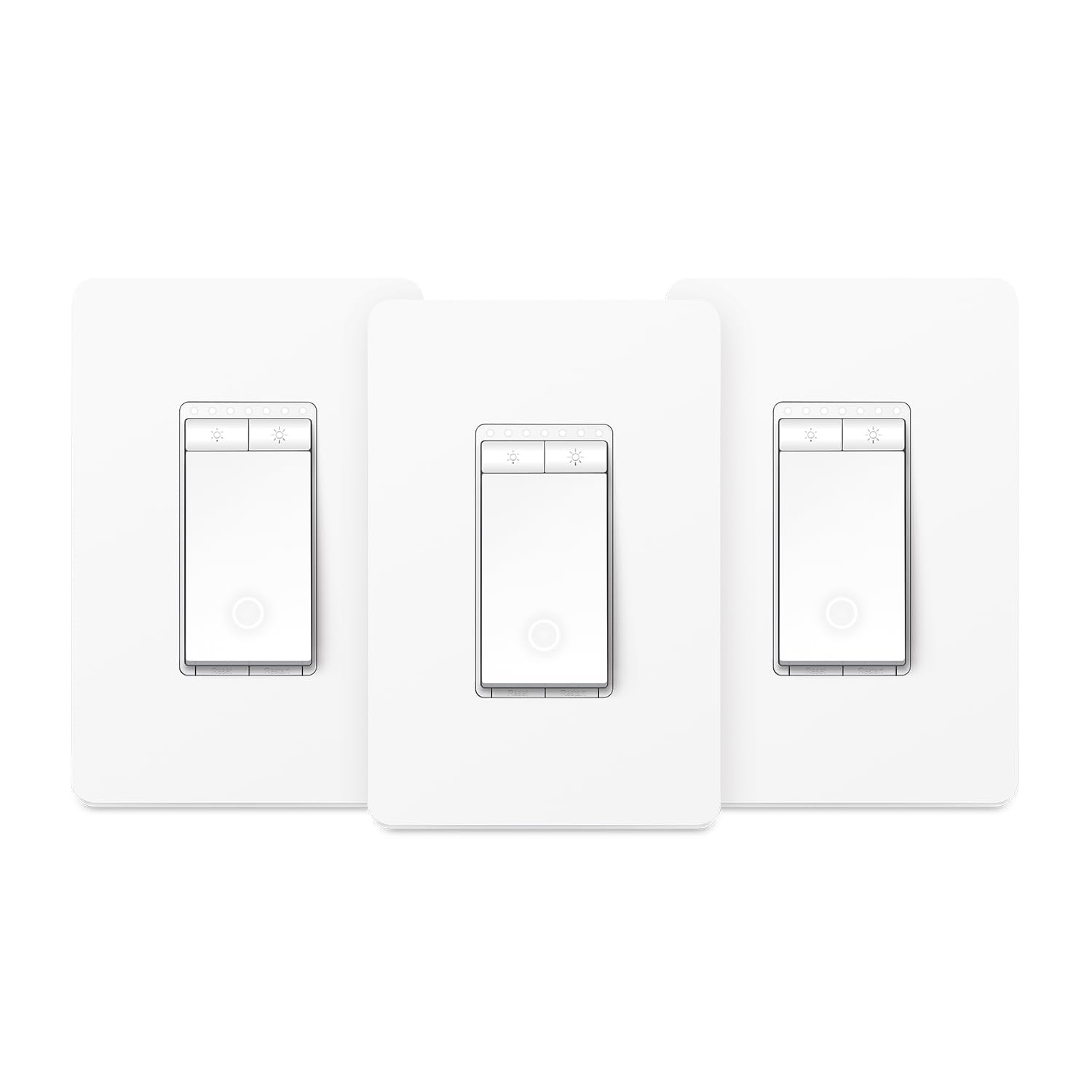 Dimmer Switch HS220P3, Single Pole, Needs Neutral Wire, 2.4Ghz Wi-Fi Light Switch Works with Alexa and Google Home, UL Certified,, No Hub Required, 3-Pack