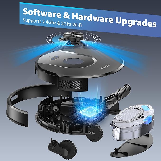 Tikom Robot Vacuum and Mop Combo, 6000Pa Automatic Robotic Vacuum Cleaner - Image 6