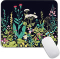 Armanza Square Mouse Pad Midnight Flowers, Personalized Premium-Textured Custom by Armanza