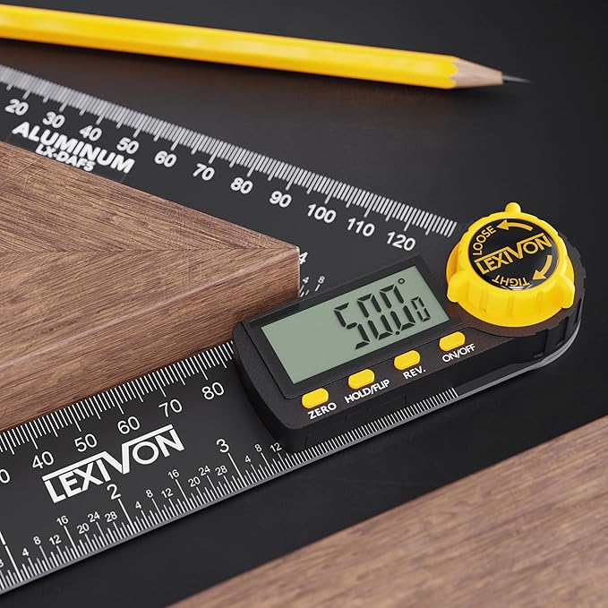 LEXIVON Aluminum Digital Angle Finder Gauge, 7-inch/180mm Multi-Purpose - Image 6