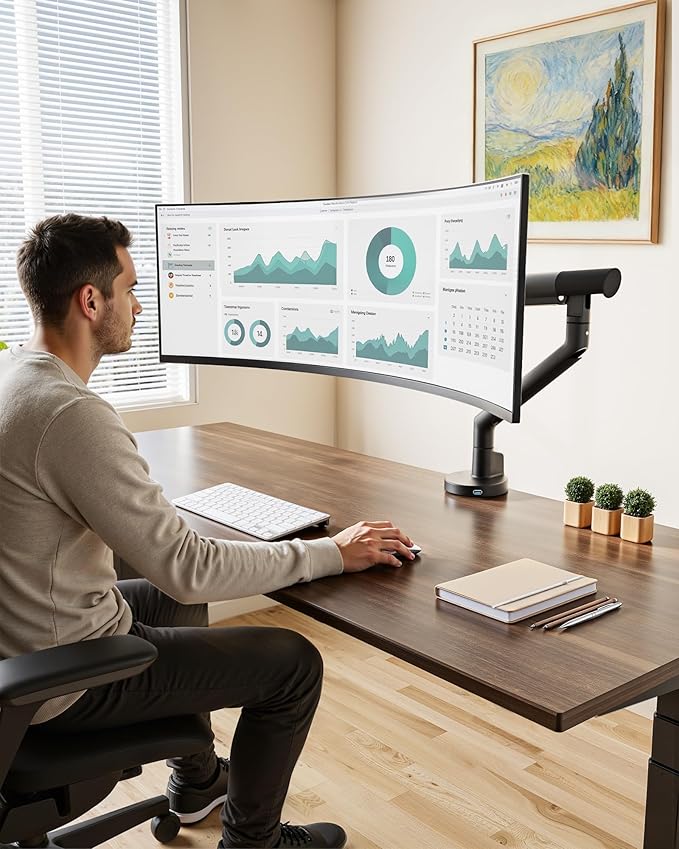 monTEK Single Monitor Arm with USB - Image 8