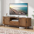 Mxtxmy 70" Fluted TV Stand for Tvs up to 80", Mid-Century Modern Entertainment by Mxtxmy