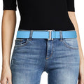 JASGOOD Women No Show Stretch Belt Elastic Web Strap Belt by JASGOOD
