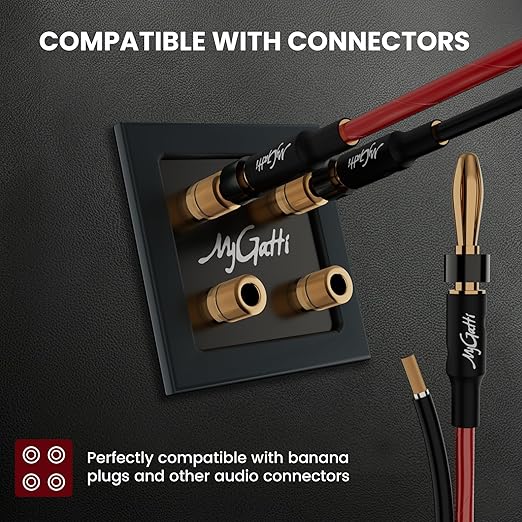 Mygatti 16/2 Gauge Speaker Wire 50FT, 16 AWG 2 Conductors OFC Pure Copper - Image 5