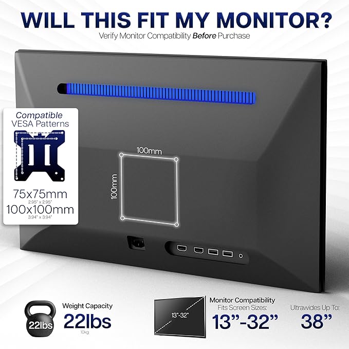 VIVO Extra Tall Single Monitor Desk Mount, 39 inch Pole VESA Stand - Image 8