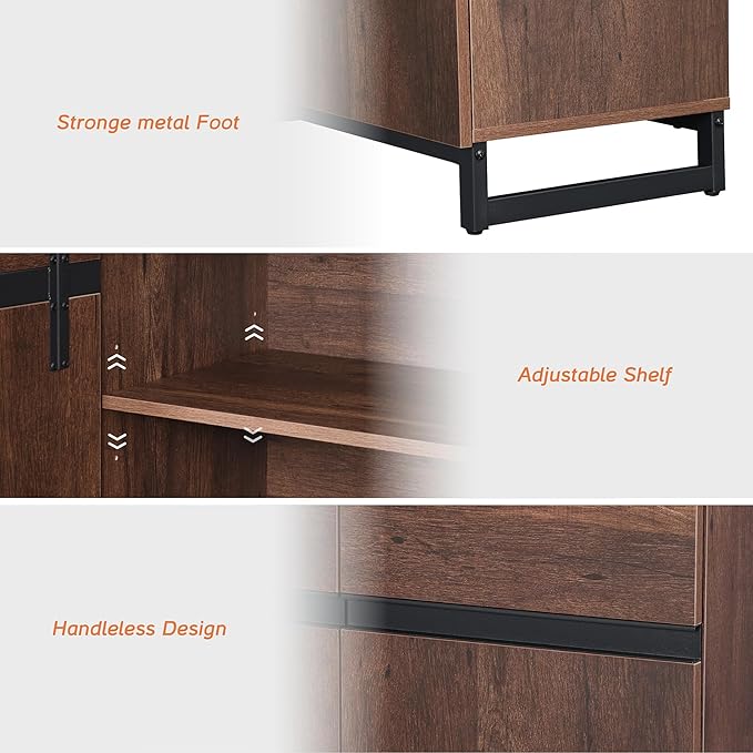 Wampat Modern TV Stand for 40 inch TVs, Entertainment Center Console - Image 6