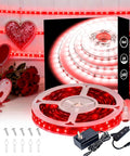Red Led Lights Strip Valentines Galentines Day Decorations by Aalnfe