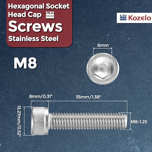 Kozelo 20pcs Socket Head Cap Screws - Image 2