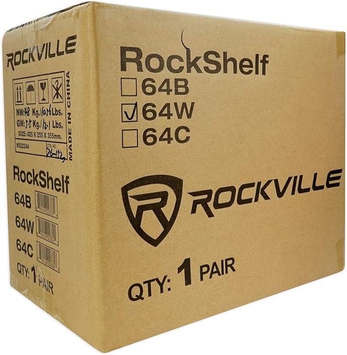 Rockville Pair RockShelf 64W V2 400w White 6.5" Bookshelf Speakers, 4 Ohm - Image 8