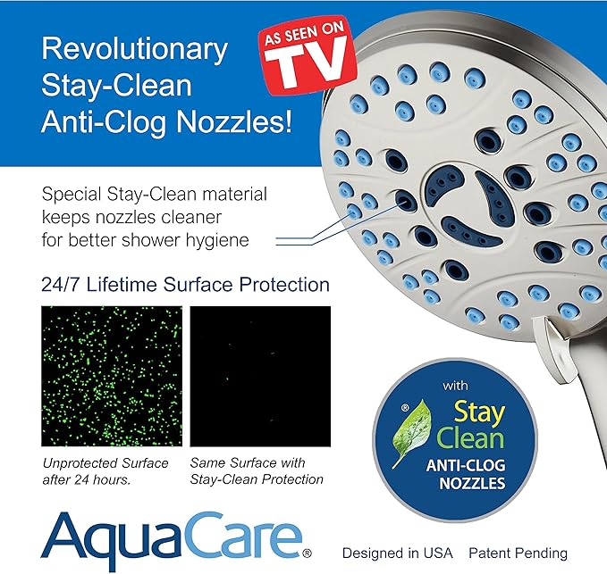 Hotel Spa AquaCare for California As-Seen-On-TV High Pressure Handheld Rain - Image 5