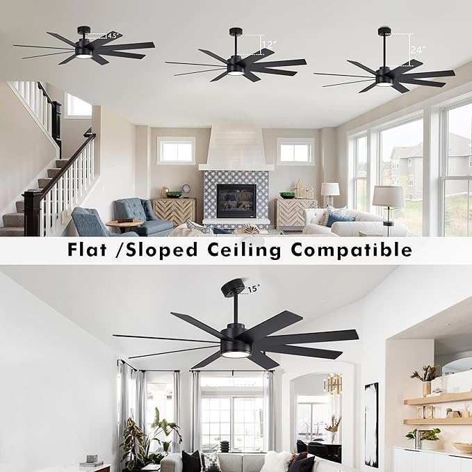 WINGBO 72" Large DC Ceiling Fans - Image 6