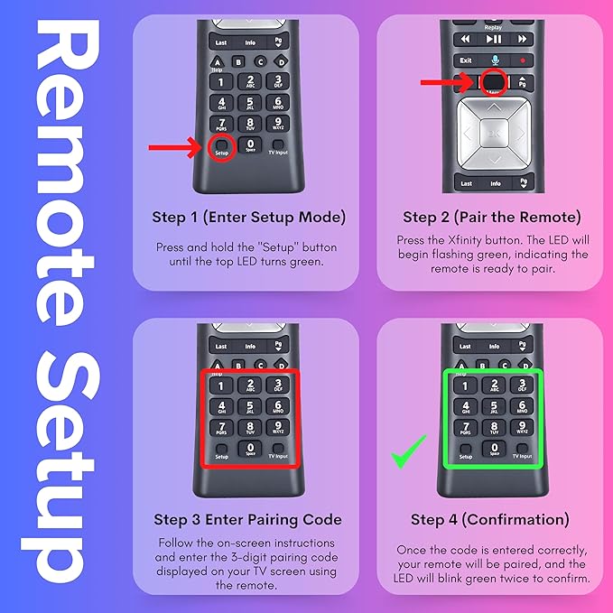 XR11 Xfinity Remote Control Replacement – Universal IR/RF Remote - Image 4