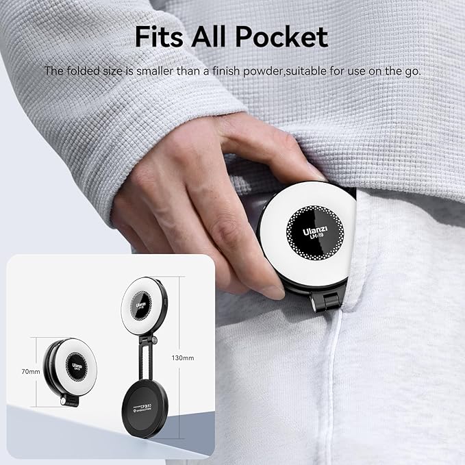 Fill Light for Magsafe LED Phone Light Attachment Selfie Ring Light Brightness - Image 4