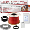 LuxHeat 140sqft Floor Heating Cable Kit - 240v Infloor Heat System - Heated by LuxHeat
