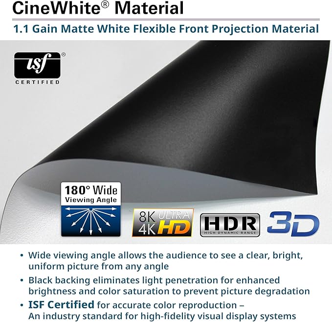 Elite Screens Kestrel Tab-Tension 3 CineWhite, 122 inch 16:9 Aspect Ratio - Image 8