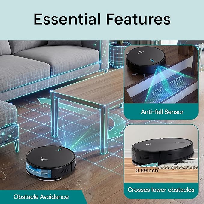 SereneLife Automatic Robot Vacuum Cleaner and Mop Combo, Pro Edition - Image 7