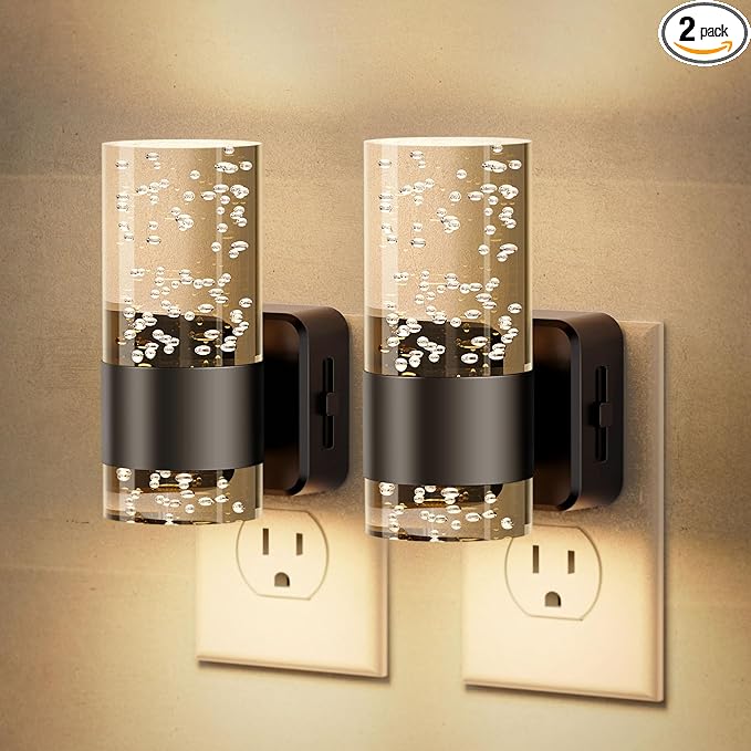 JandCase Night Light, Night Lights Plug into Wall, 2 Pack 3000K LED Nightlight by JandCase