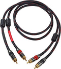 JORZOR RCA Cable, 2RCA Male to 2RCA Male Stereo Audio Cables 【Hi-Fi Sound】 by JORZOR