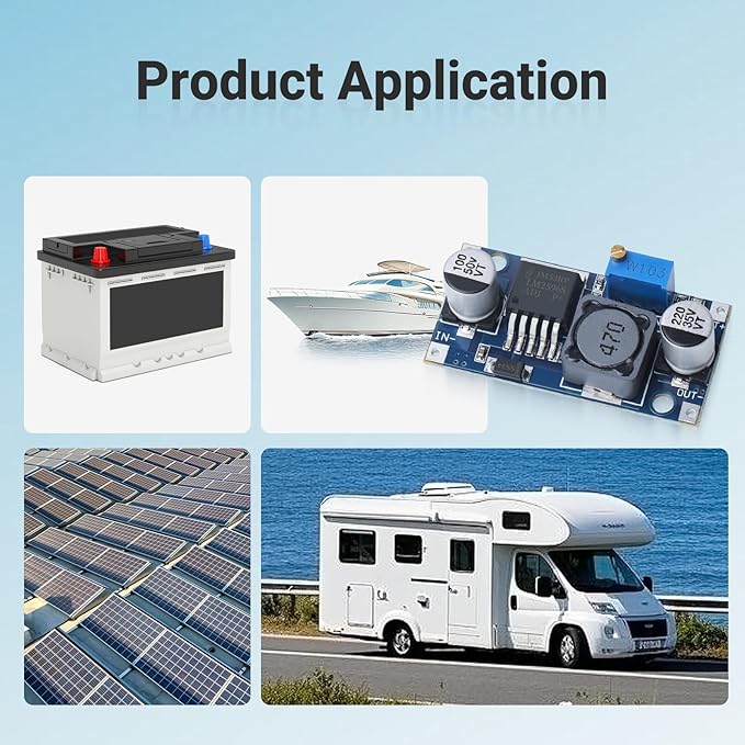 KERWINN 10PCS LM2596 DC-DC Buck Converter Step Down Module, 3.0-40V to 1.5-35V - Image 6