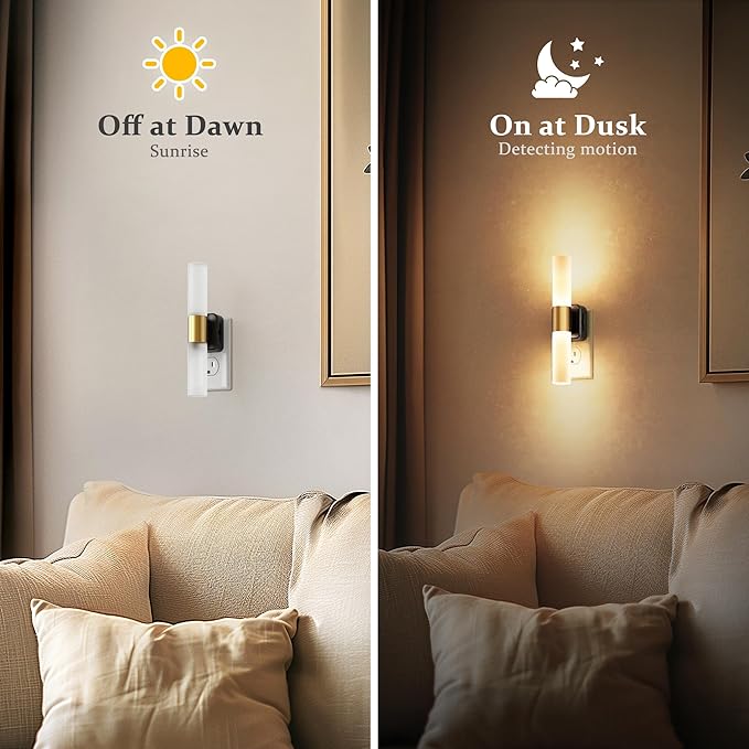JandCase LED Night Light, 2 Pack Night Lights Plug into Wall, 3000K Soft White - Image 4