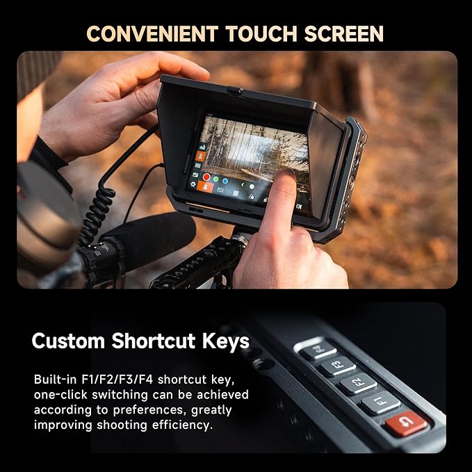 VILTROX DC-X3 2000 Nits SDI Camera Field Monitor, 4K HDMI 6 inch Touchscreen On - Image 4